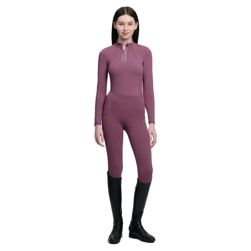 LeMieux Classique Young Rider Long Sleeve Base Layer - Mallow-6