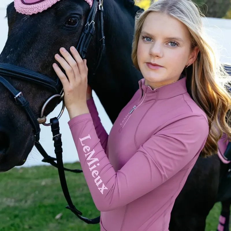 LeMieux Classique Young Rider Long Sleeve Base Layer - Mallow-7