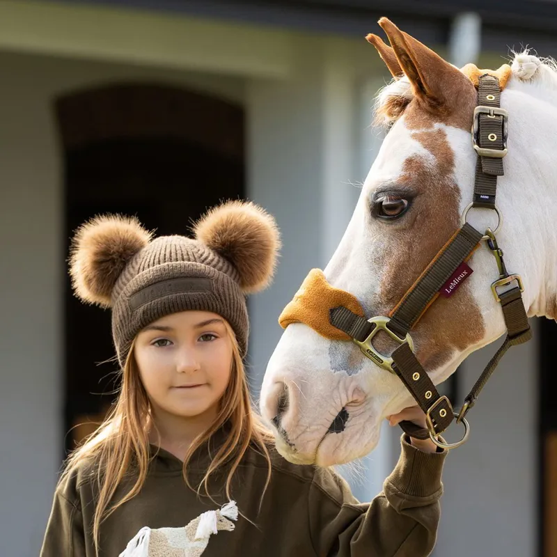LeMieux Mini Clara Double Pom Pom Beanie Hat - Alpine-4