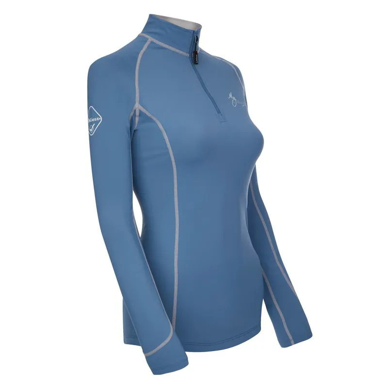 LeMieux Womens Base Layer - Ice Blue/Grey-1