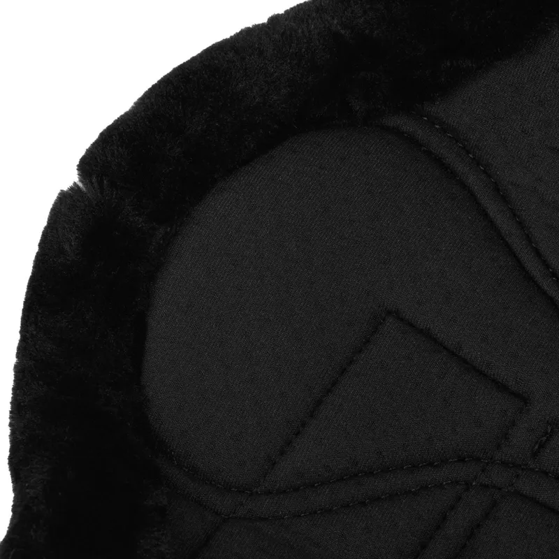 LeMieux Fleece Edge Mesh Brushing Boots - Black/Black-1