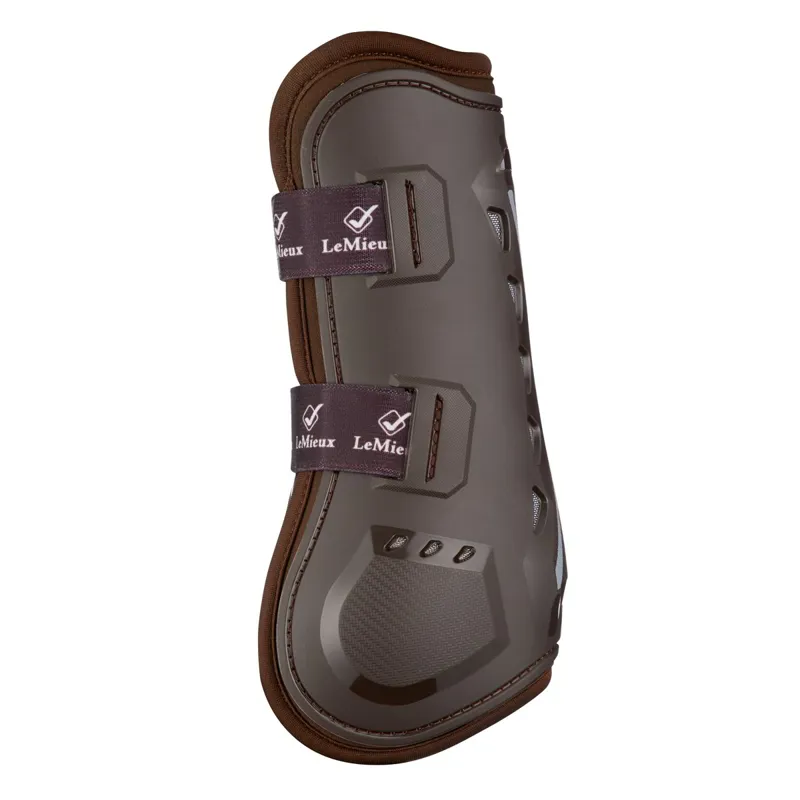 LeMieux Impact Responsive Gel Tendon Boots - Brown-2