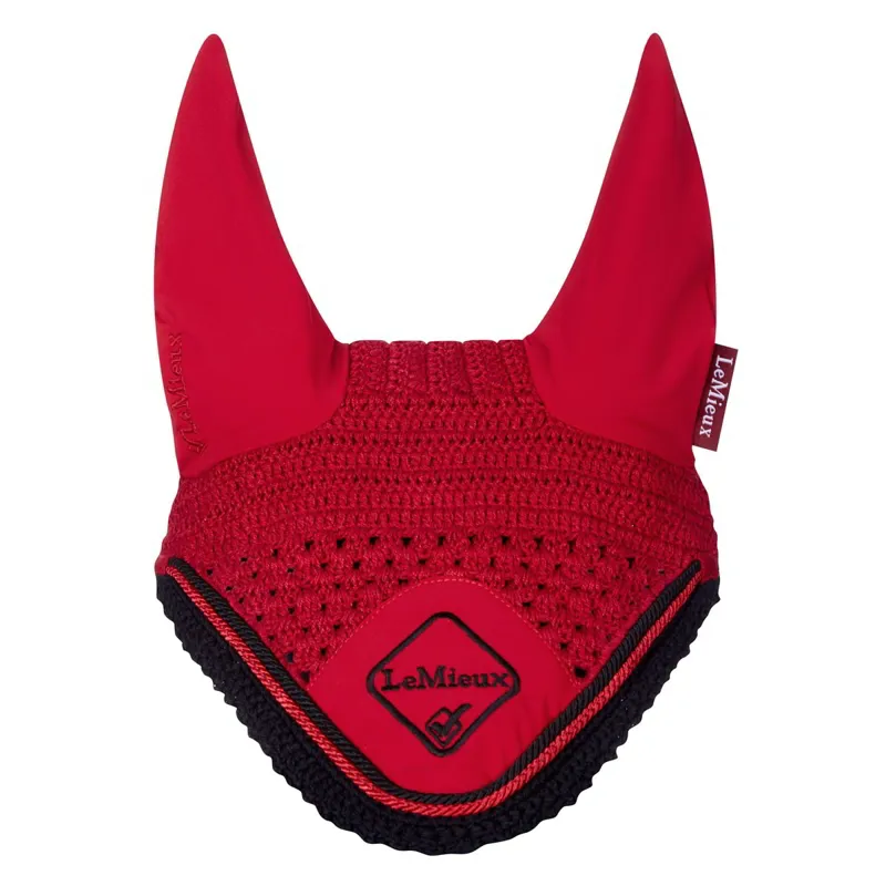 LeMieux Classic Fly Bonnet-Chilli/Black
