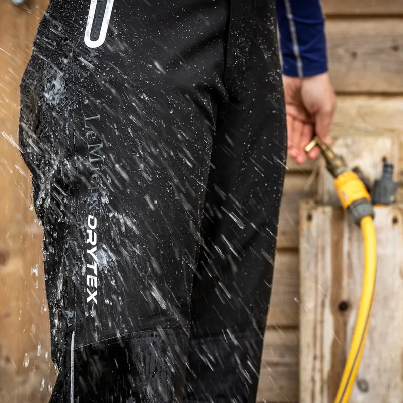 LeMieux DryTex Stormwear Unisex Waterproof Pants - Black-4