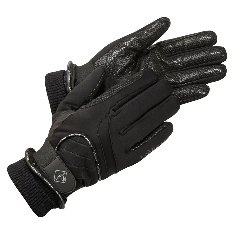 LeMieux Waterproof Lite Riding Gloves - Black