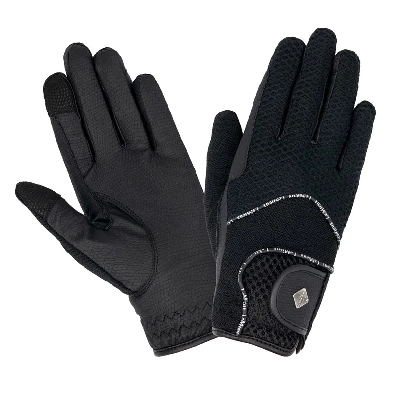LeMieux 3D Mesh Riding Gloves - Black-1