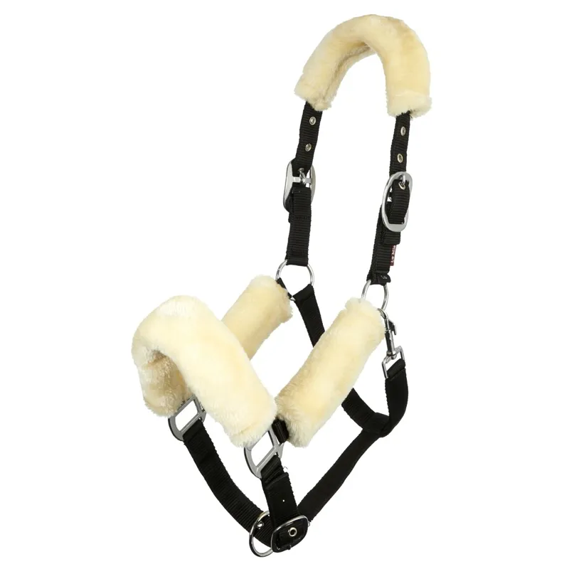 LeMieux Comfort Fleece Halter - Black/Natural