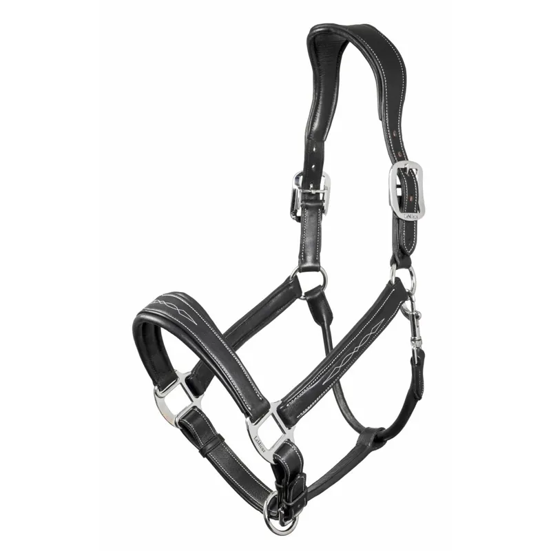 LeMieux Leather Stitch Halter - Black