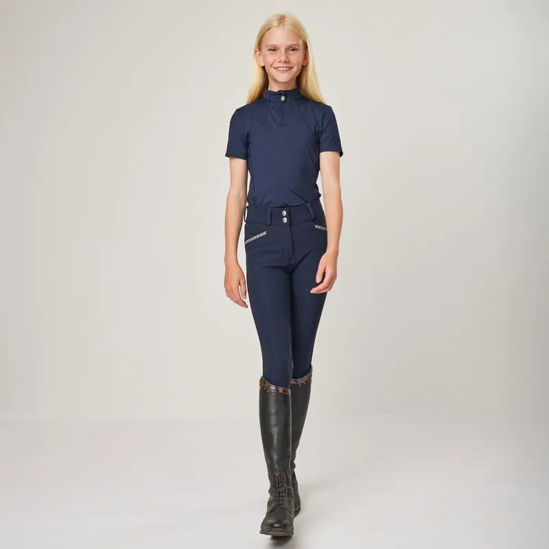 LeMieux Young Rider Short Sleeve Youth Base Layer - Indigo-10