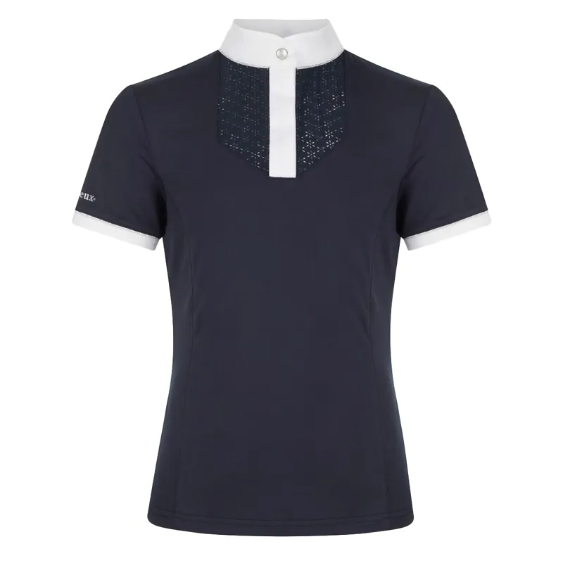 LeMieux Young Rider Belle Junior Show Shirt - Navy-1