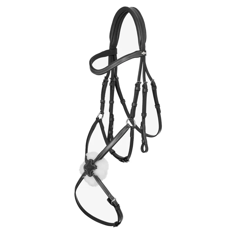 LeMieux Arika Figure 8 Bridle - Black/Silver