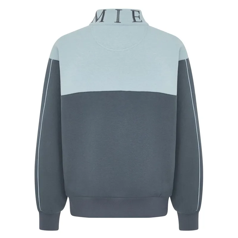 LeMieux Young Rider Kate Quarter Zip Junior Sweatshirt - Petrol/Glacier-1