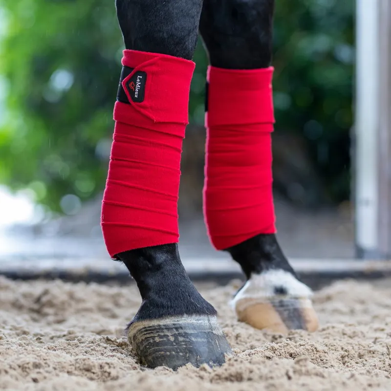 LeMieux Luxury Polo Wraps - Chilli-1