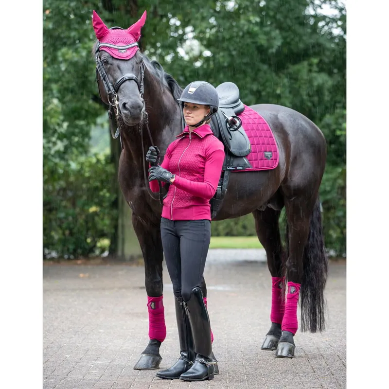 LeMieux Loire Classic Satin Dressage Square - Mulberry-2