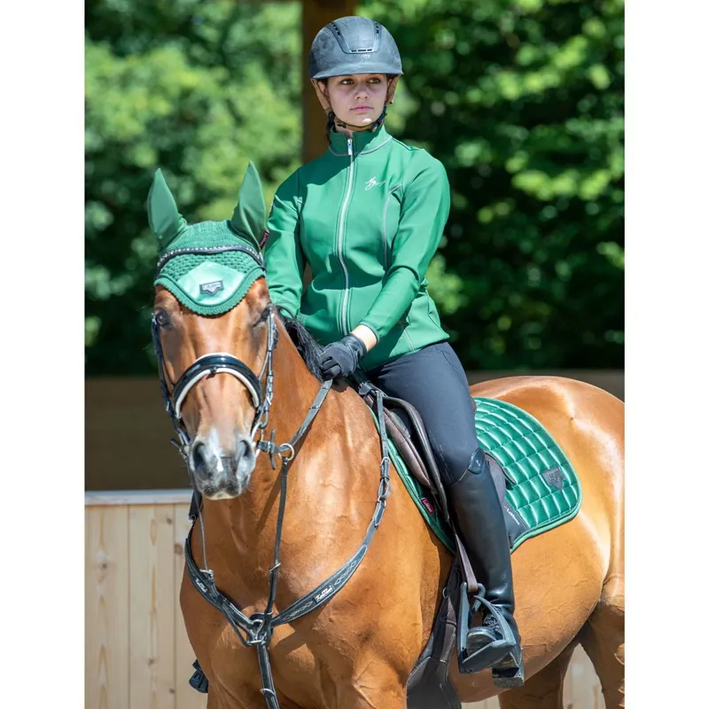 LeMieux Loire Fly Bonnet - Hunter Green-2