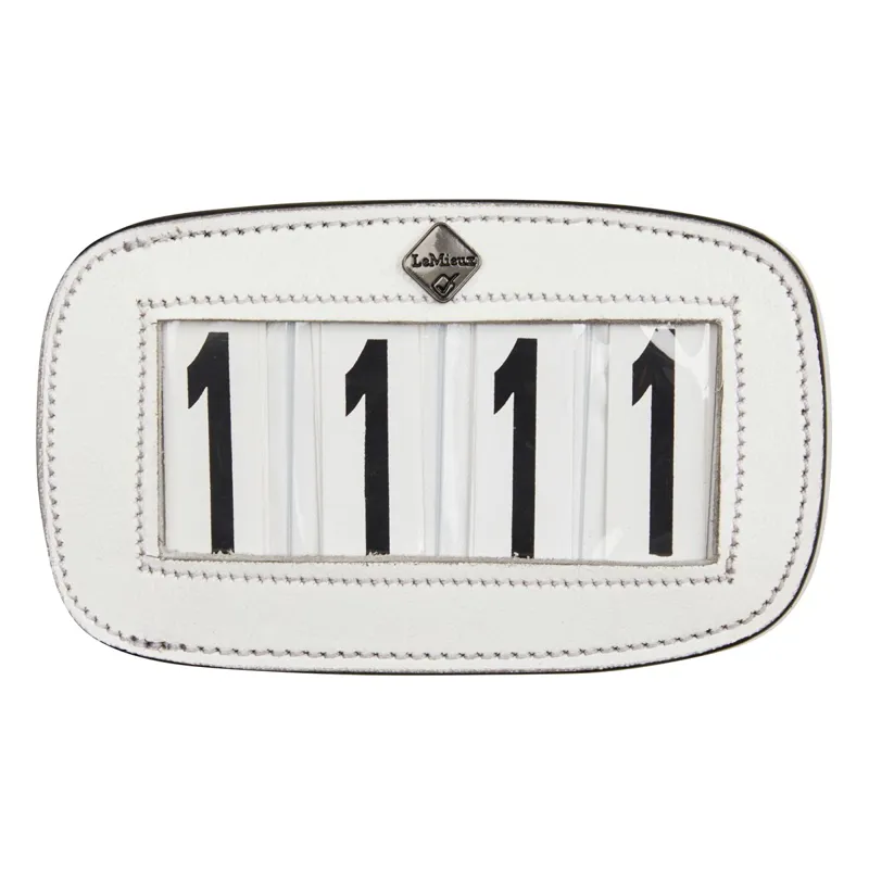 LeMieux Saddle Pad 4 Space Number Holder - White