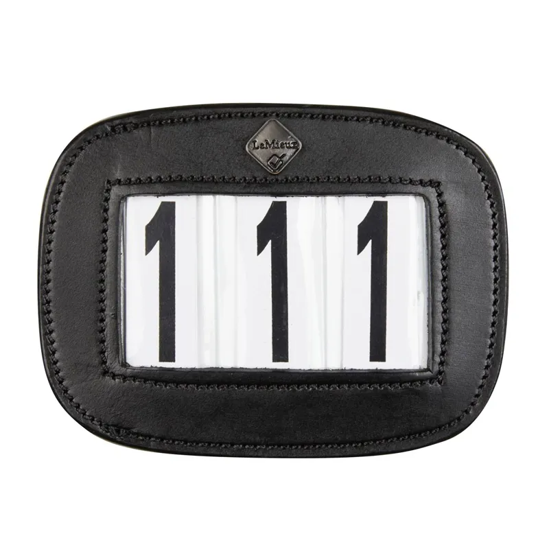 LeMieux Saddle Pad Number Holder - Black-1