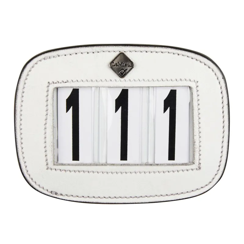 LeMieux Saddle Pad Number Holder - White-1
