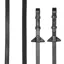 LeMieux Rubber Half Lined Reins - Black/Silver
