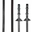 LeMieux Rubber Half Lined Reins - Brown/Silver