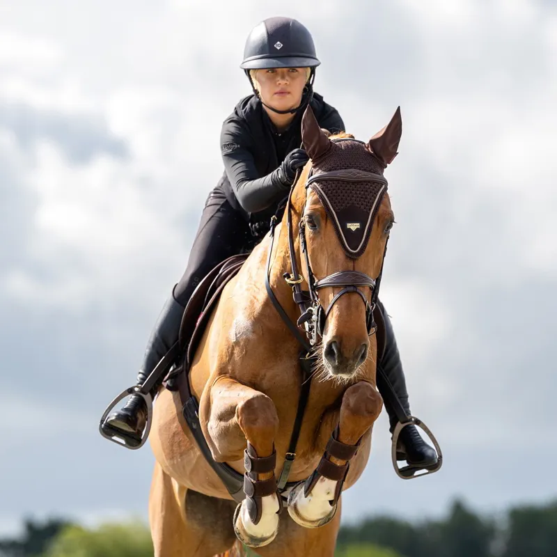 LeMieux Puissance Fly Bonnet - Brown-1