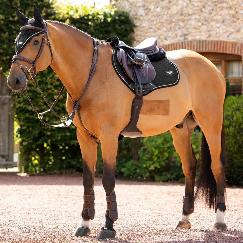 LeMieux Puissance Close Contact Square Saddle Pad - Black-2