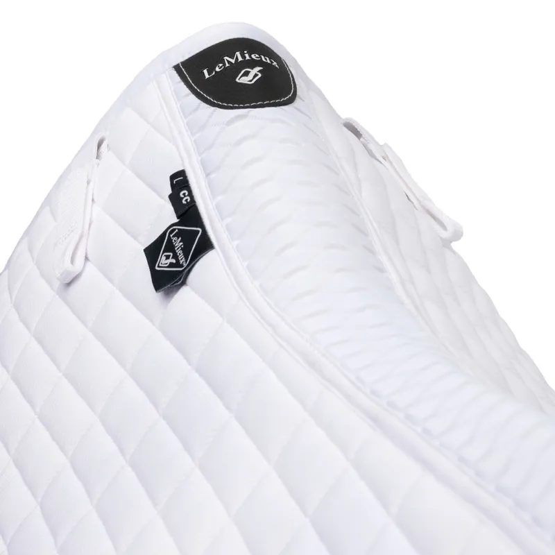 LeMieux Self-Cooling Close Contact Saddle Pad - Arctic White-4