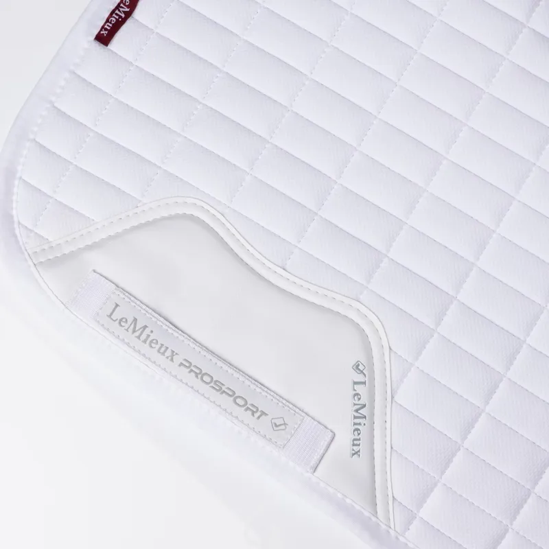 LeMieux Self-Cooling Dressage Saddle Pad - Arctic White-2