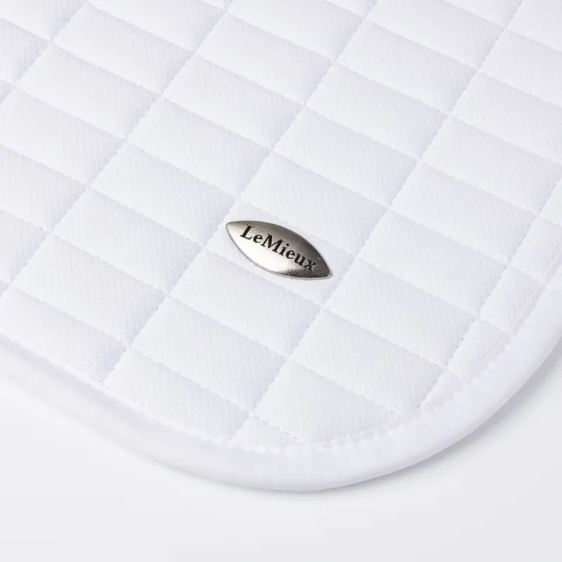 LeMieux Self-Cooling Dressage Saddle Pad - Arctic White-3