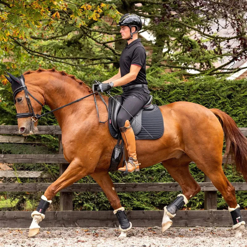 LeMieux Soft Shell Anti Slip Dressage Saddle Pad - Black-1