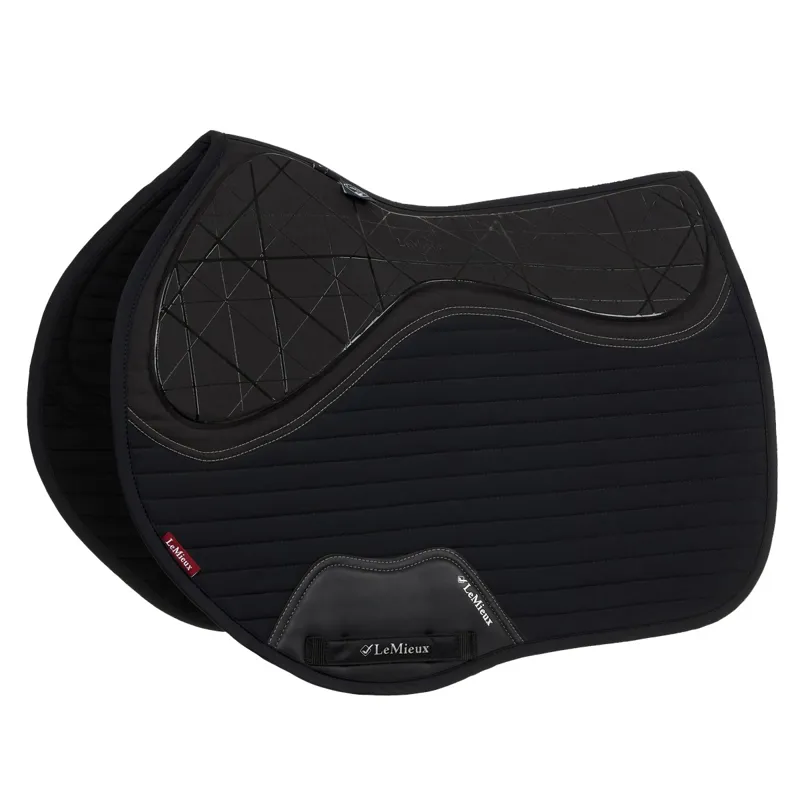 LeMieux Soft Shell Anti Slip Euro Jump Saddle Pad - Black