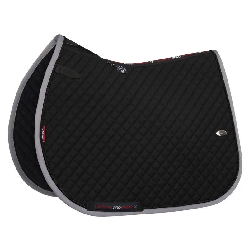 LeMieux Wither Relief Mesh Jumping Saddle Pad - Black