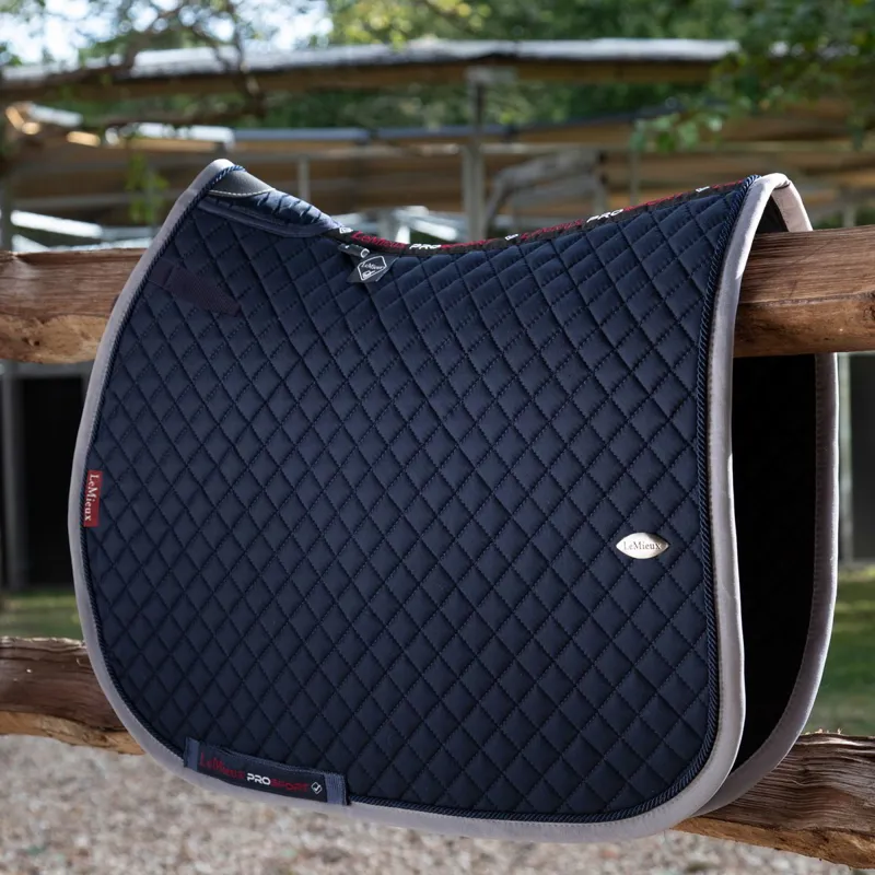 LeMieux Wither Relief Mesh Jumping Saddle Pad - Navy-1