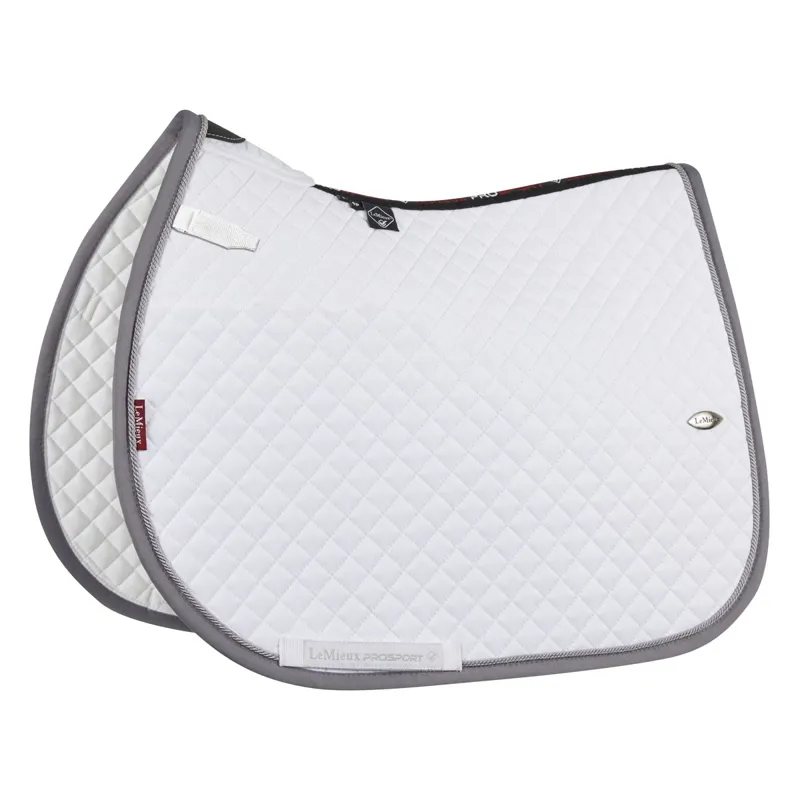 LeMieux Wither Relief Mesh Jumping Saddle Pad - White-1
