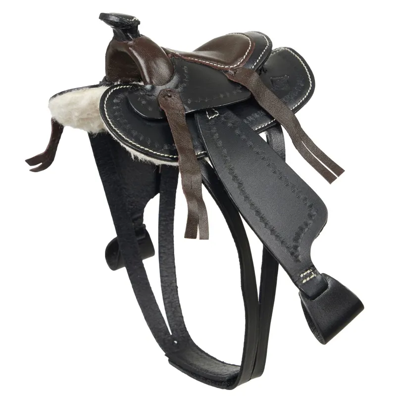 LeMieux Mini Toy Pony Western Saddle - Black