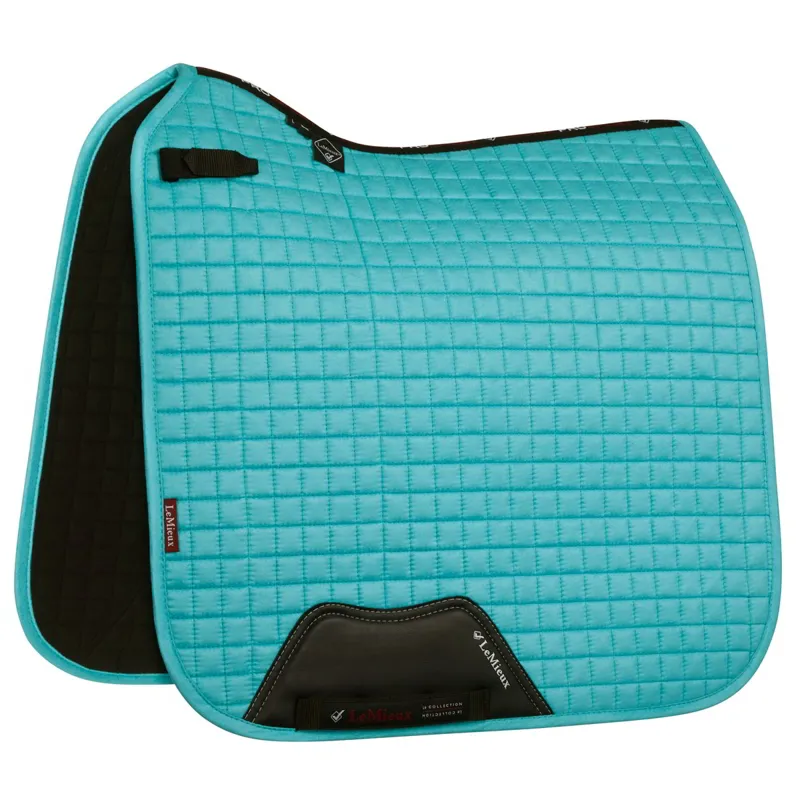LeMieux ProSport Suede Dressage Square Saddle Pad - Azure-1