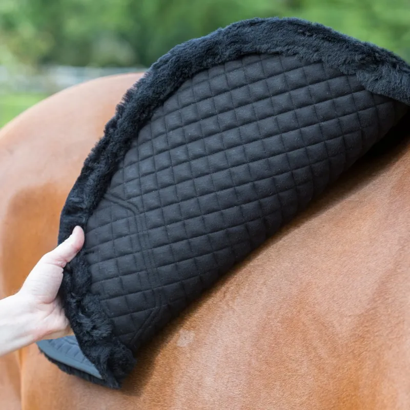 LeMieux Merino+ Sensitive Skin Dressage Pad - Black-1