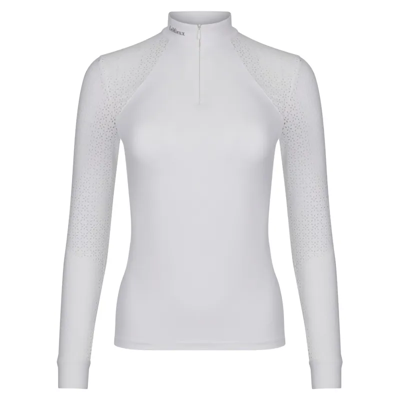 LeMieux Olivia Womens Long Sleeve Show Shirt - White