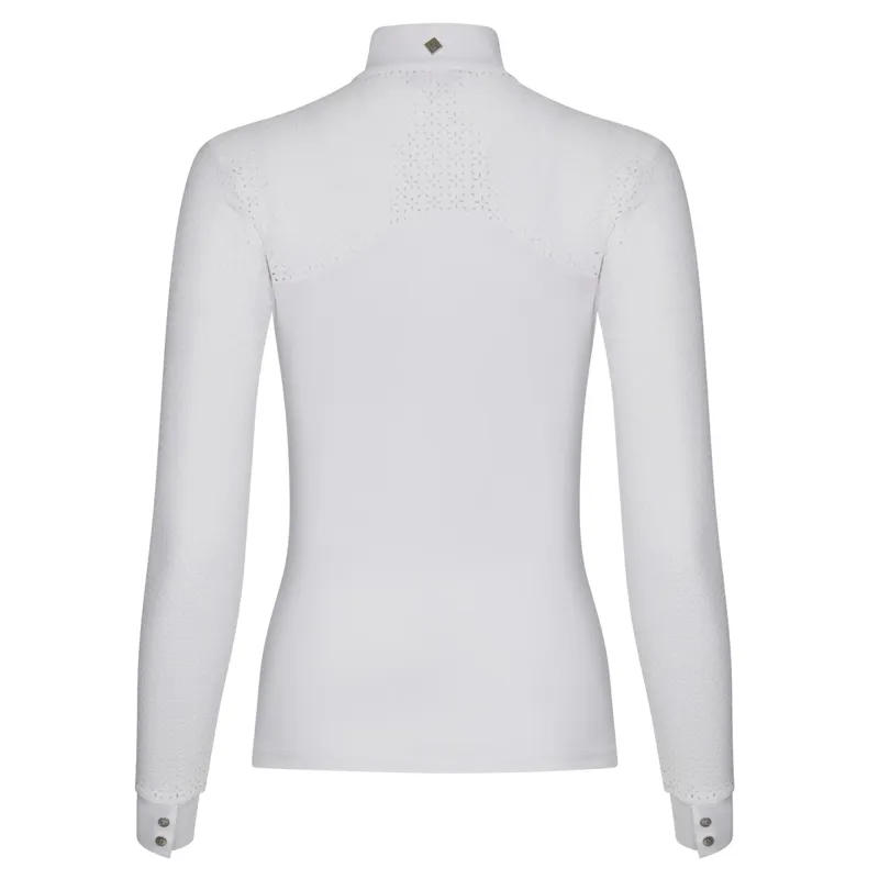 LeMieux Olivia Womens Long Sleeve Show Shirt - White-1