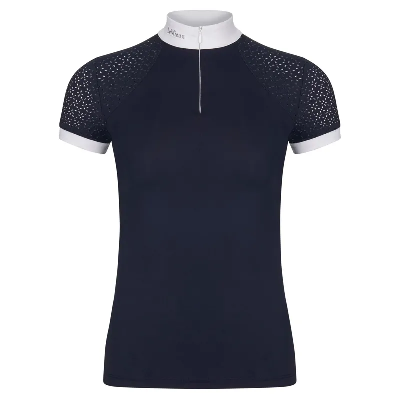 LeMieux Olivia Short Sleeve Womens Show Shirt - Navy