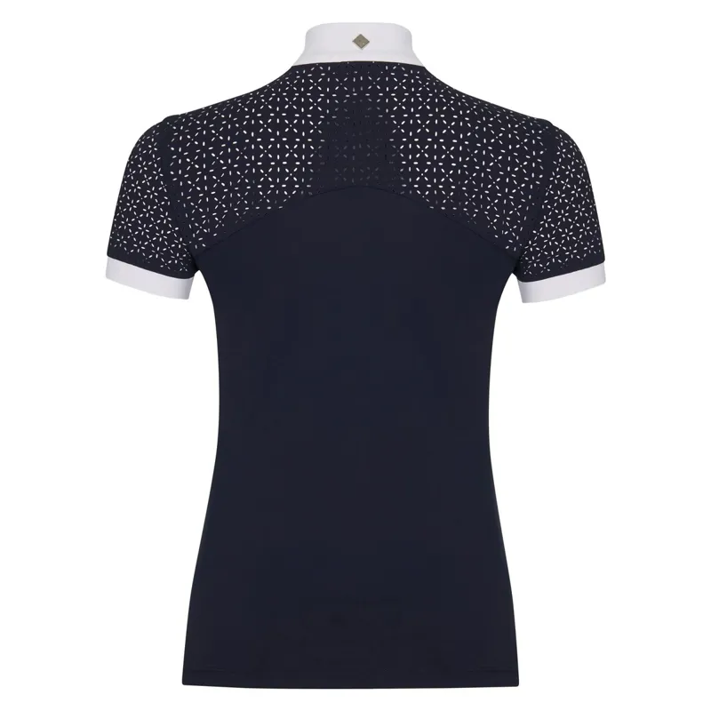 LeMieux Olivia Short Sleeve Womens Show Shirt - Navy-1