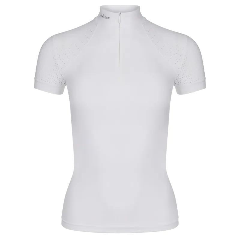 LeMieux Olivia Women's Short Sleeve Show Shirt - White-1