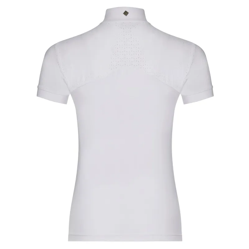 LeMieux Olivia Women's Short Sleeve Show Shirt - White-2