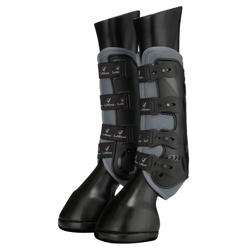 LeMieux Ultra Mesh Snug Front Boots - Grey