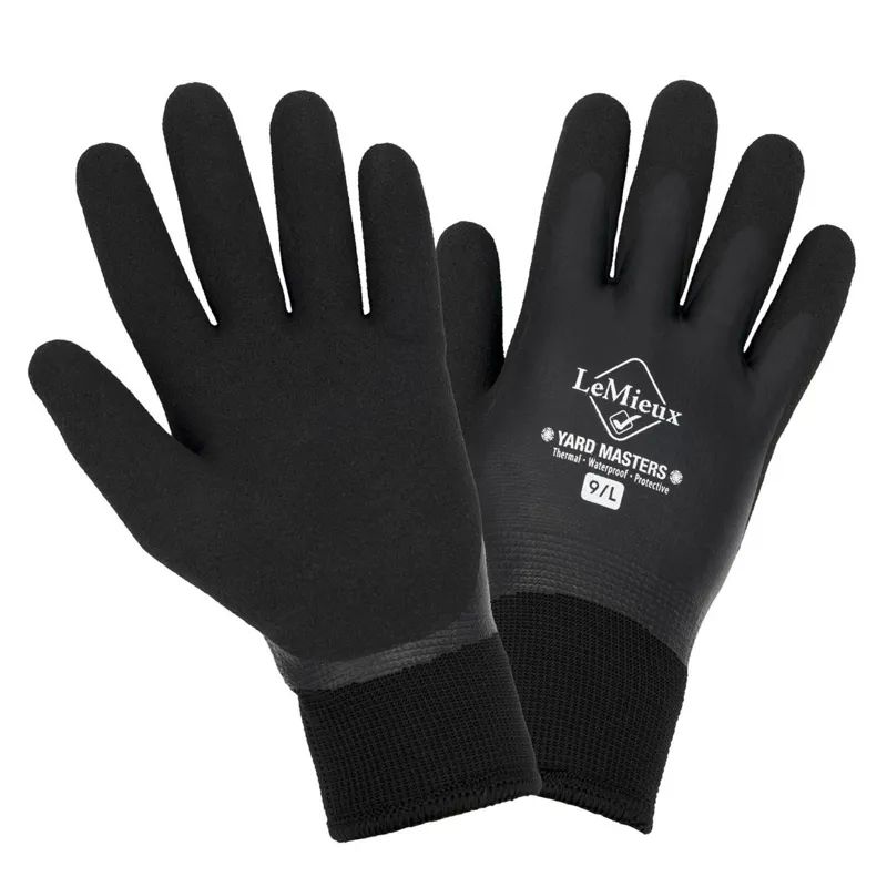 LeMieux Thermal Winter Work Gloves - Black-1