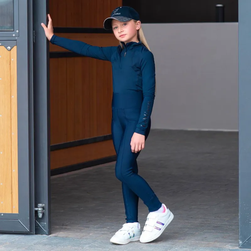 LeMieux Young Rider Junior Base Layer - Indigo-2