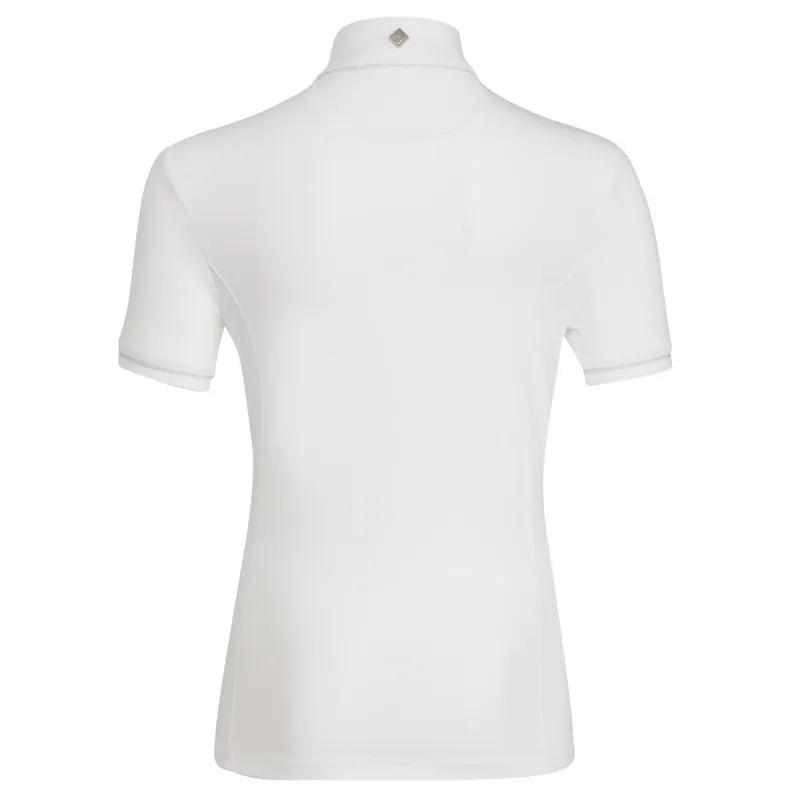 LeMieux Young Rider Belle Junior Show Shirt - White/White-3