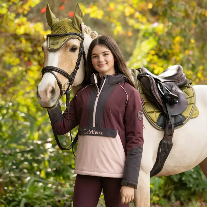 LeMieux Young Rider Bailey Waterproof Anorak - Bramble-5