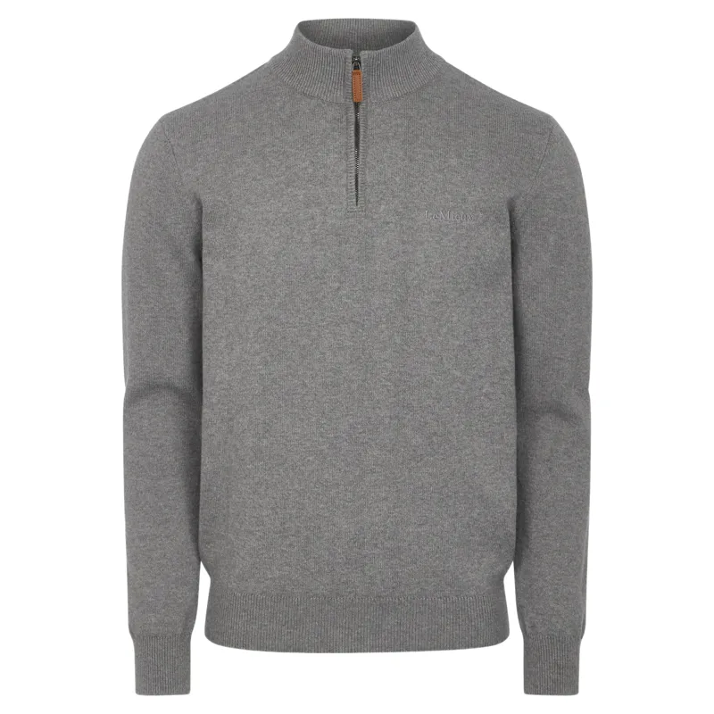 LeMieux Men's Quarter Zip Knit Sweatshirt - Grey-2