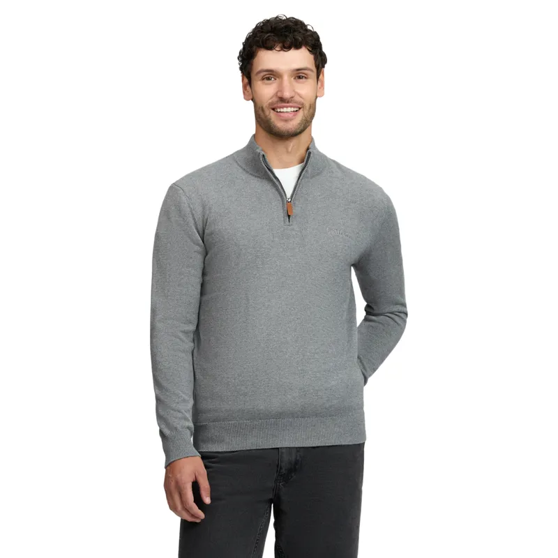 LeMieux Men's Quarter Zip Knit Sweatshirt - Grey